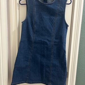 Vigoss Blue Denim Midi Dress